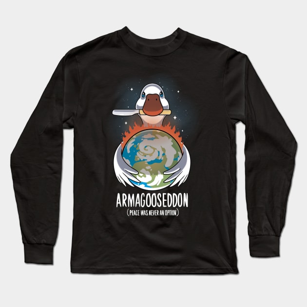 Untitled Goose Armageddon - World domination - Gaming Long Sleeve T-Shirt by Typhoonic